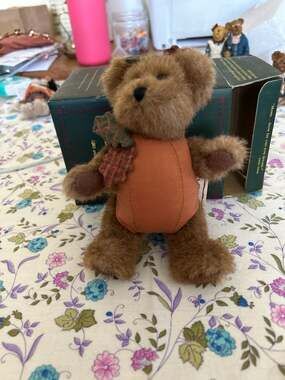 Boyds Bears Rusty McPunkin 904324 Pumpkin Jointed 7" Head Bean Collection